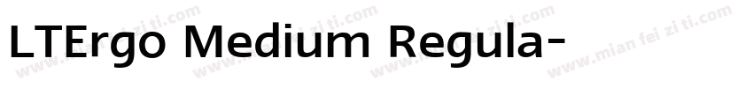 LTErgo Medium Regula字体转换